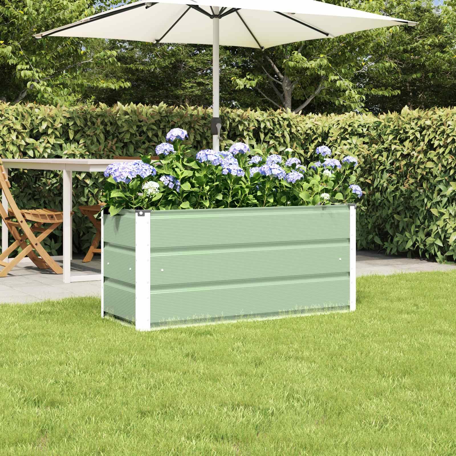 Vidaxl - Jardinière Vert 100 x 40 x 45 cm Acier vidaXL 42018236
