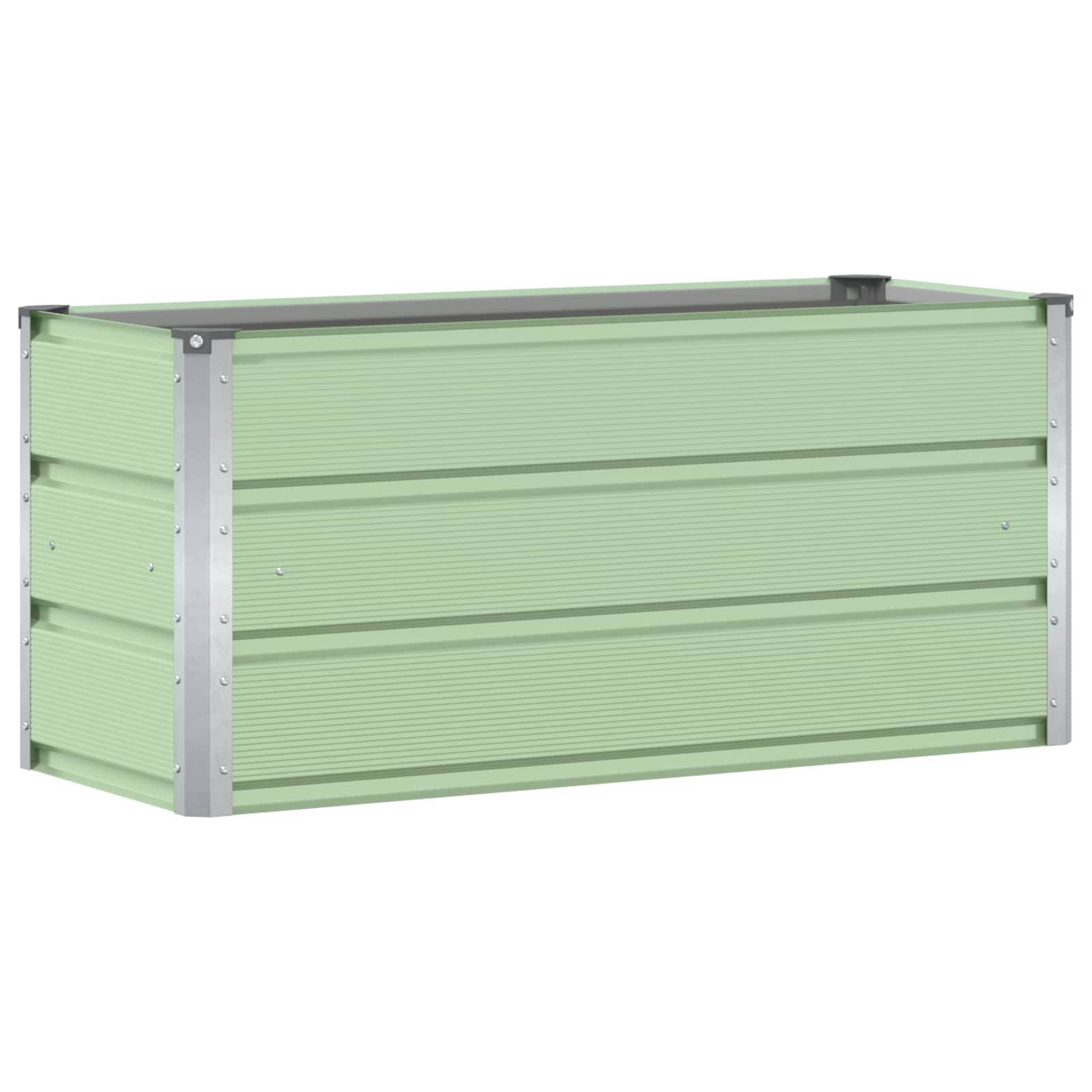 Vidaxl - Jardinière Vert 100 x 40 x 45 cm Acier vidaXL 42018236 - Image 2