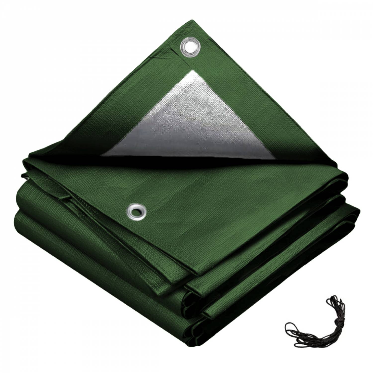 Linxor - Bâche de protection extérieure universelle imperméable réversible avec œillets - 150g - Gris et vert - 2 x 3 m - Linxor - Imagen 1