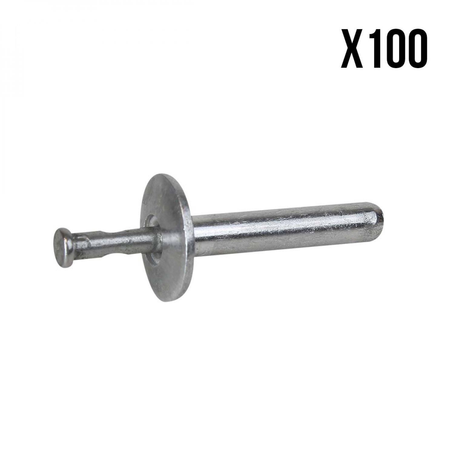 Linxor - Lot de 100 Rivets de fixation en inox 4.8 x 25 mm - Linxor - Imagen 1