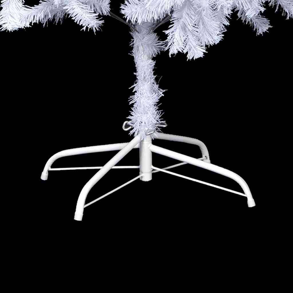 ComfortXL - Grand sapin de Noël artificiel effet neige LED et boules blanc 210cm – ComfortXL Outdoor Living - Image 3
