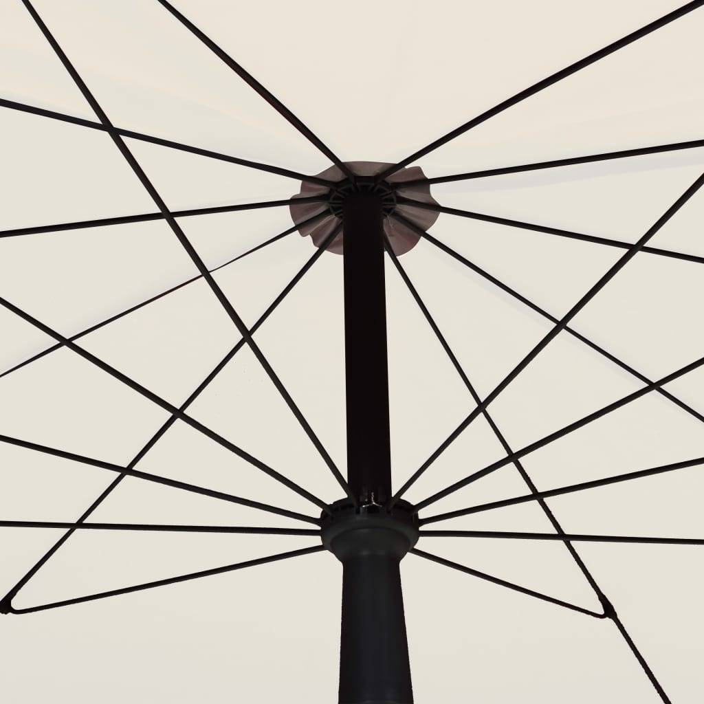 Helloshop26 - Parasol de jardin avec mât 200 x 130 cm sable - Imagen 4