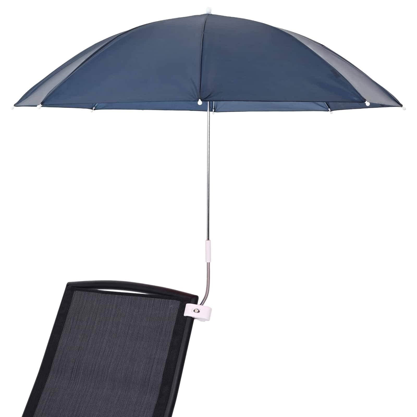 PANGIVO - Lot de 2 parasols à pince polyester bleu marine 105 x 105 x 86 cm - PANGIVO - Image 3