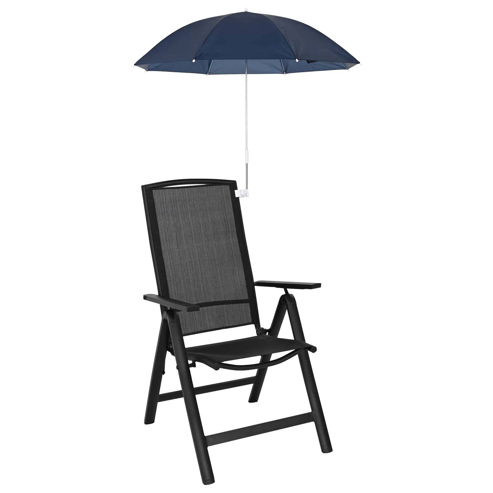 PANGIVO - Lot de 2 parasols à pince polyester bleu marine 105 x 105 x 86 cm - PANGIVO - Image 2
