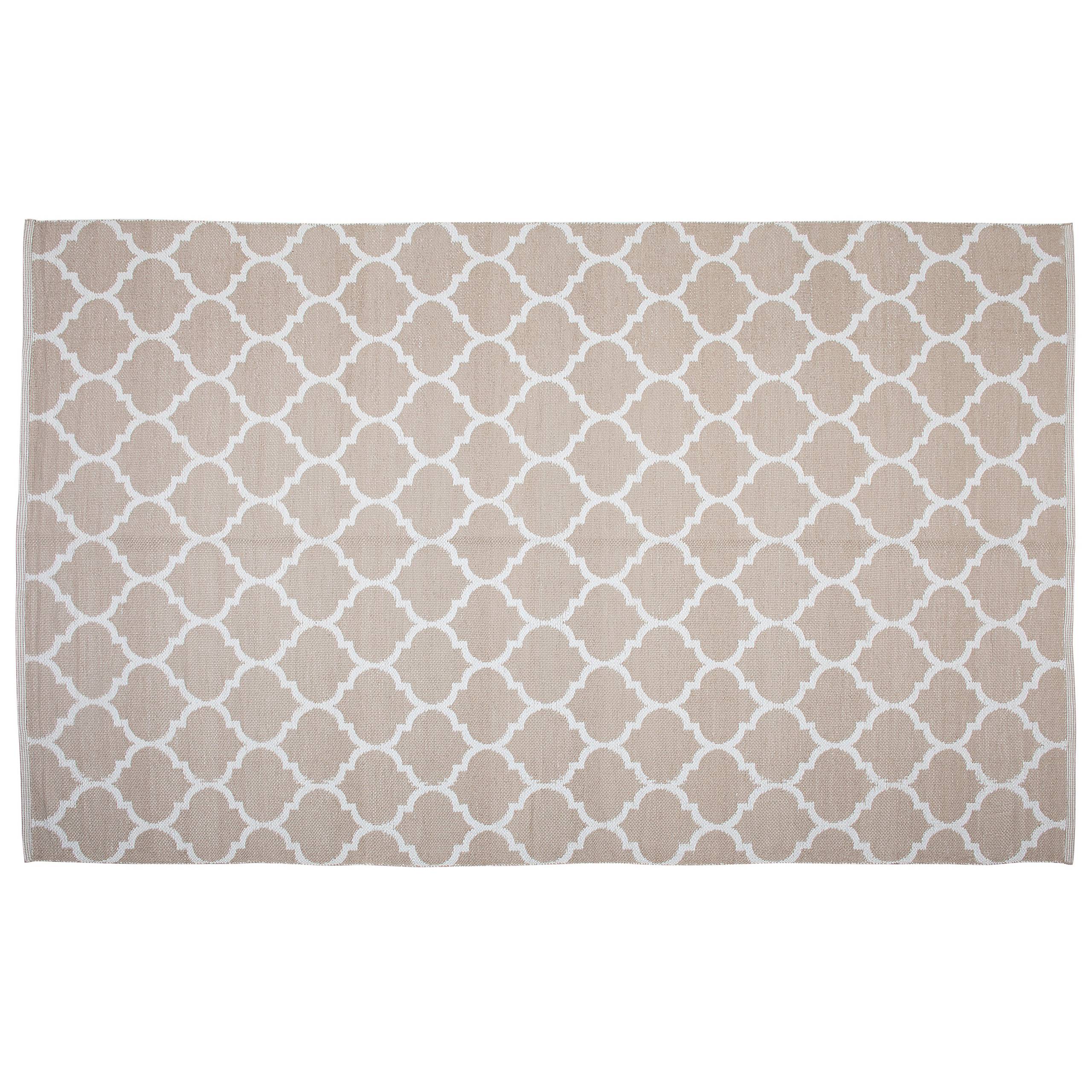 Beliani - Tapis d'extérieur Polypropylène Beige AKSU - Beliani - Imagen 7