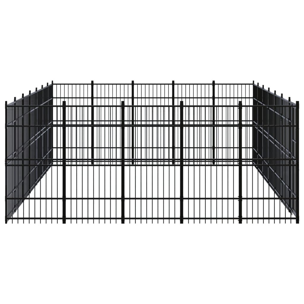 Vidaxl - Chenil D'Extérieur Pour Chiens Acier 32,26 M² - vidaXL - Imagen 3