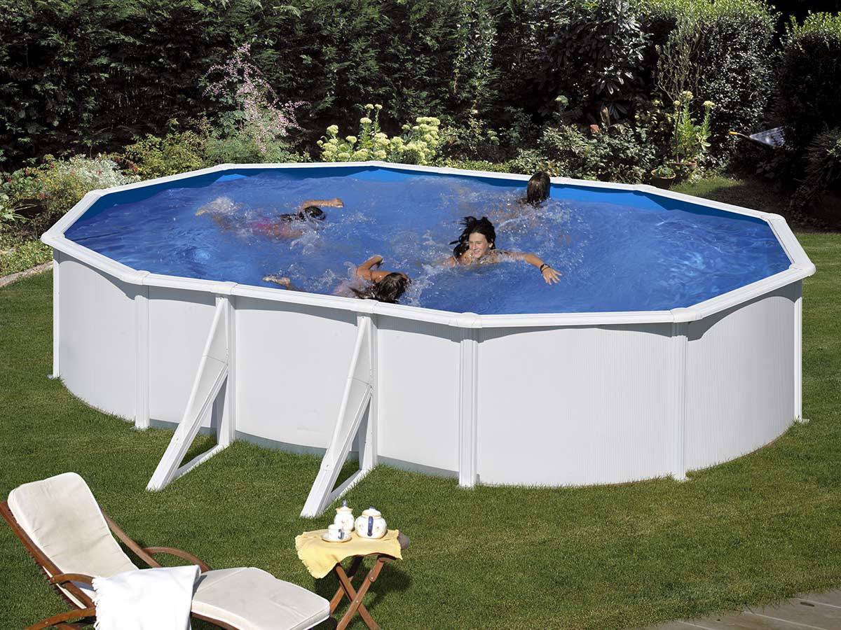 Gré - Piscine acier blanc Fidji ovale 5,27 x 3,27 x 1,22 m - Gré - Image 1