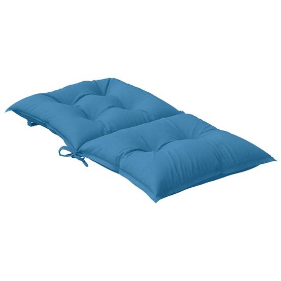Lot de 6 Coussins d'extérieur - Coussins de chaise à dossier bas - Coussins de Siège pour intérieur et extérieur bleu mélangé tissu-JU11631 - Image 6
