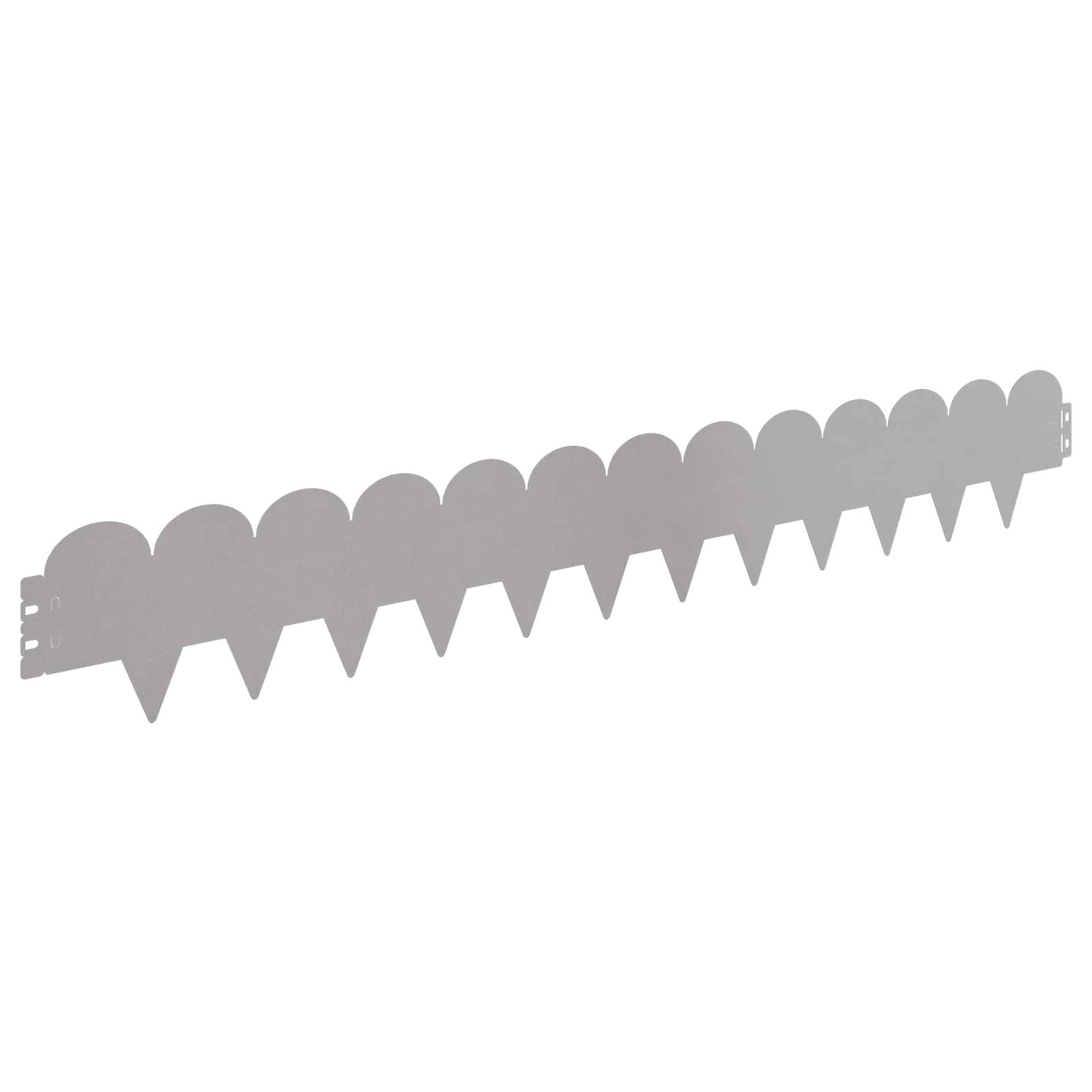 Bordure pelouse acier séparation jardin aménagement parterres 20 pcs 103x15cm argenté - ComfortXL Outdoor Living - Image 6