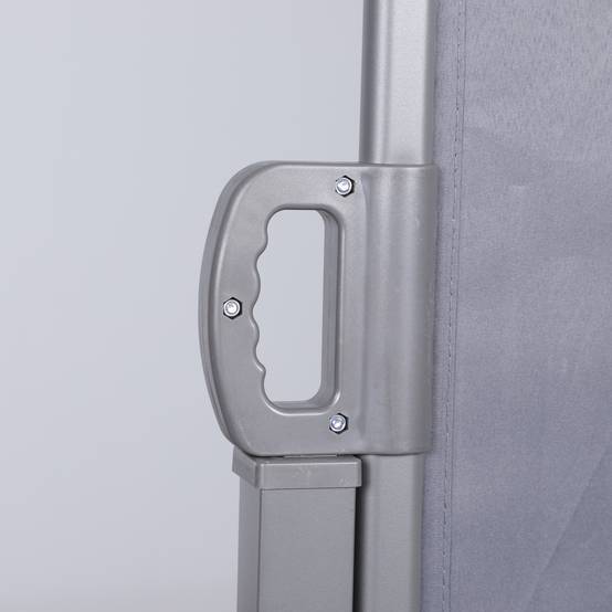 ComfortXL - Store latéral rétractable Aluminium pour Terrasse Brise-vue anti-vent 160x300cm Gris Foncé - ComfortXL Outdoor Living - Image 8