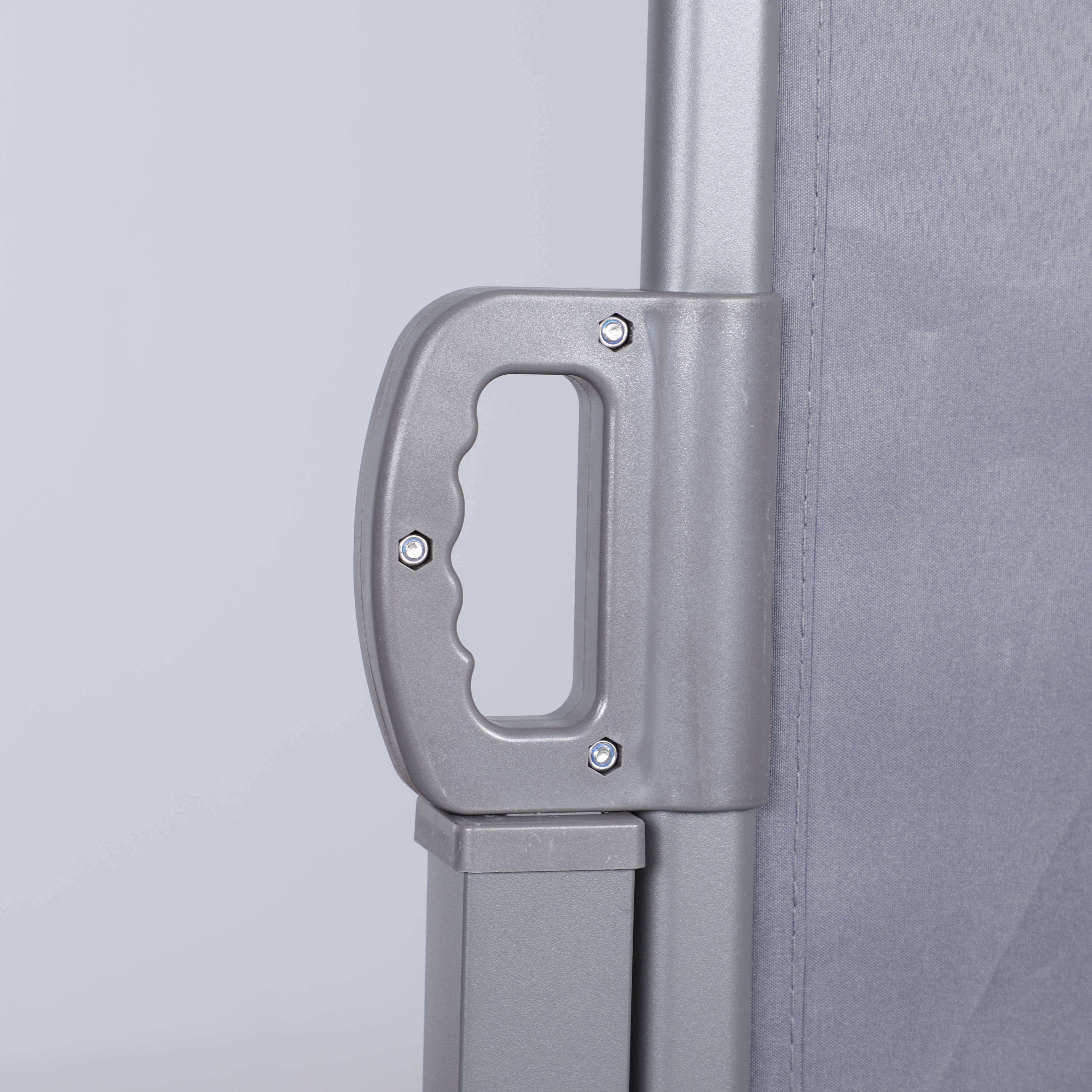 ComfortXL - Store latéral rétractable Aluminium pour Terrasse Brise-vue anti-vent 160x300cm Gris Foncé - ComfortXL Outdoor Living - Image 8