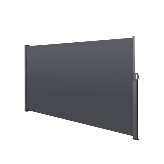 ComfortXL - Store latéral rétractable Aluminium pour Terrasse Brise-vue anti-vent 160x300cm Gris Foncé - ComfortXL Outdoor Living - Image 2