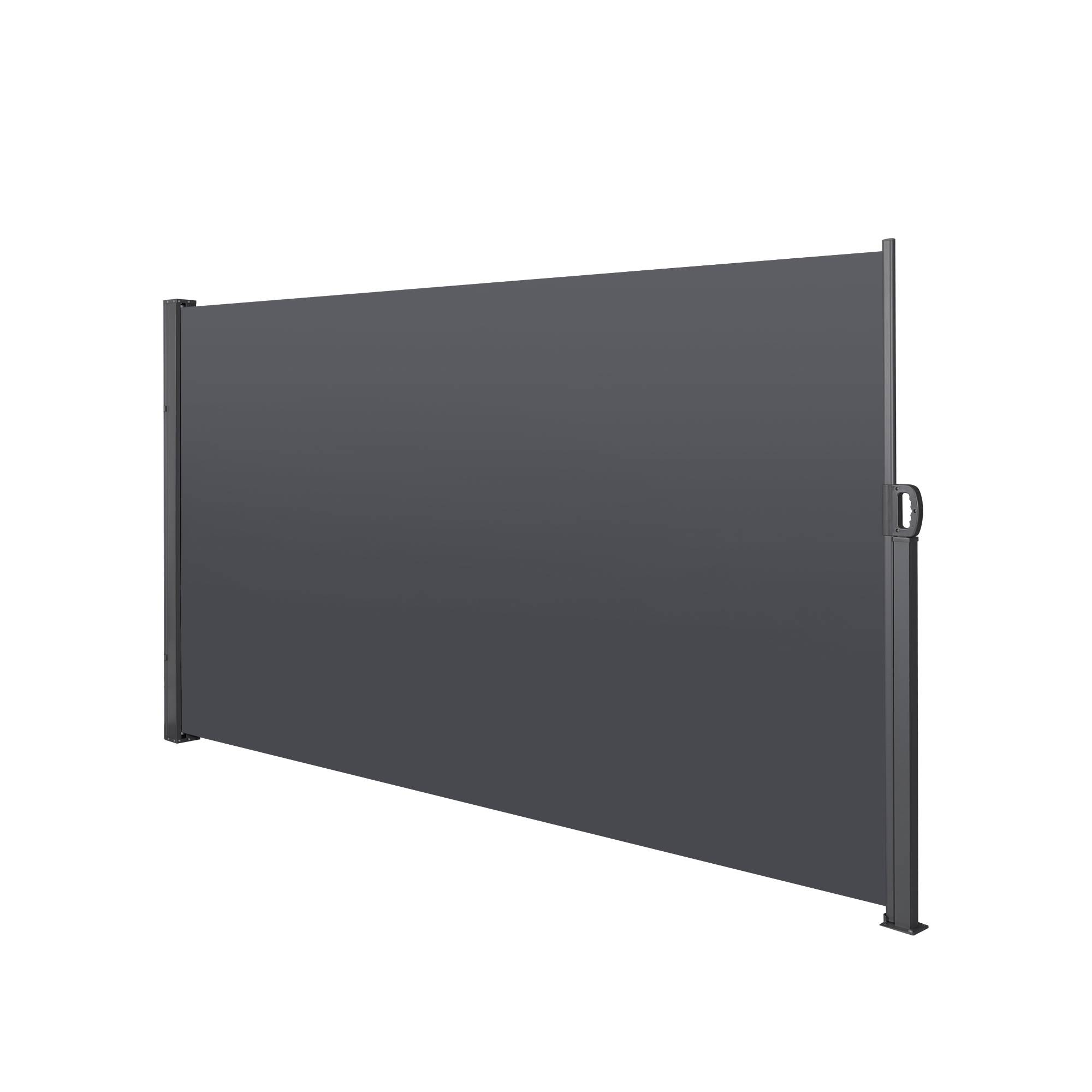 ComfortXL - Store latéral rétractable Aluminium pour Terrasse Brise-vue anti-vent 160x300cm Gris Foncé - ComfortXL Outdoor Living - Image 2