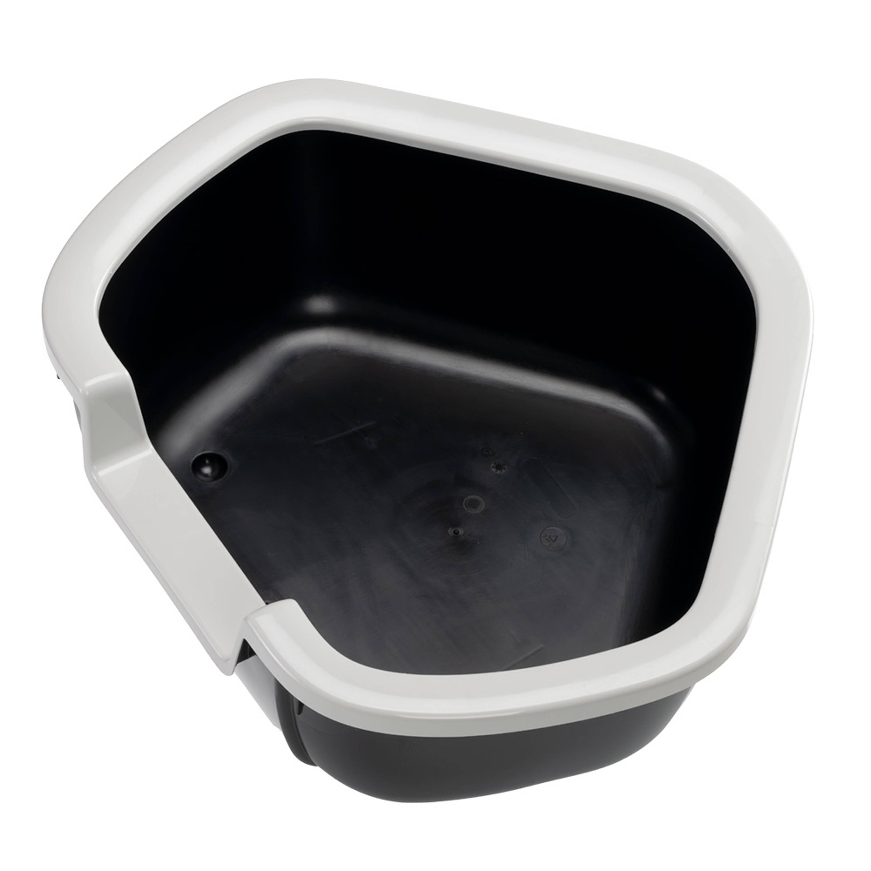 Ferplast - Ferplast Bac Litiere pour Chat, Maison de toilette pour Chat, Bac à litière d'angle, avec Bords Hauts et Entrée Basse, 57,5 x 51,5 x H 22 cm, Bac à - Imagen 5