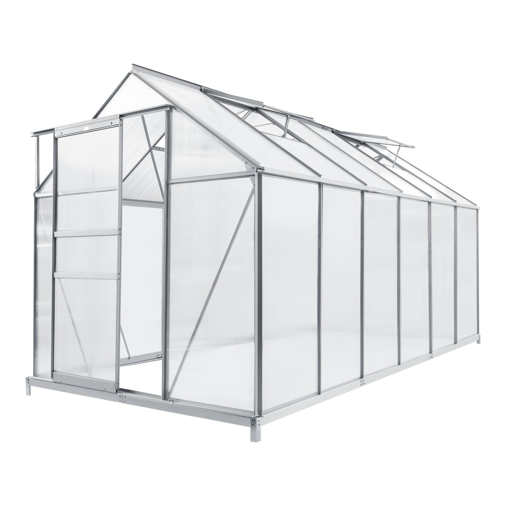[en.casa] - Serre de jardin Oisterwijk à porte coulissante en polycarbonate 7,03 m² [en.casa] - Imagen 1
