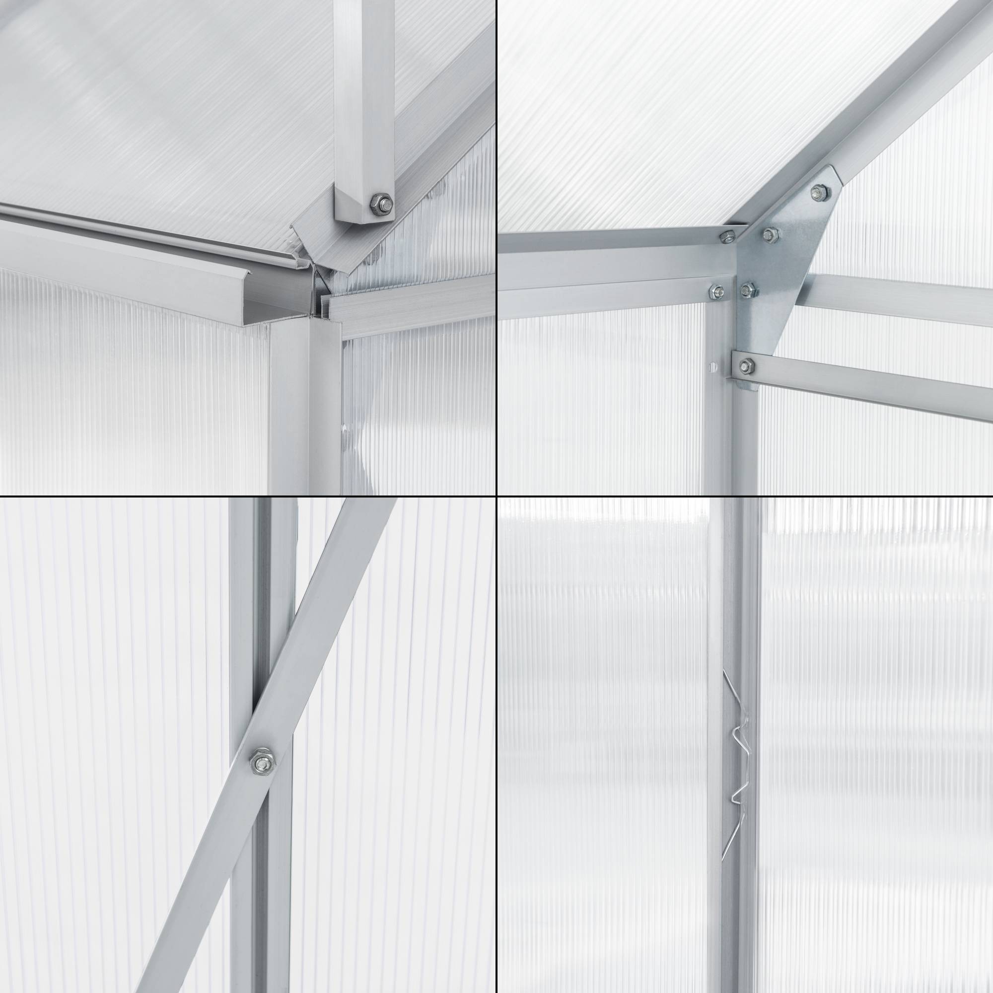 [en.casa] - Serre de jardin Oisterwijk à porte coulissante en polycarbonate 7,03 m² [en.casa] - Imagen 7