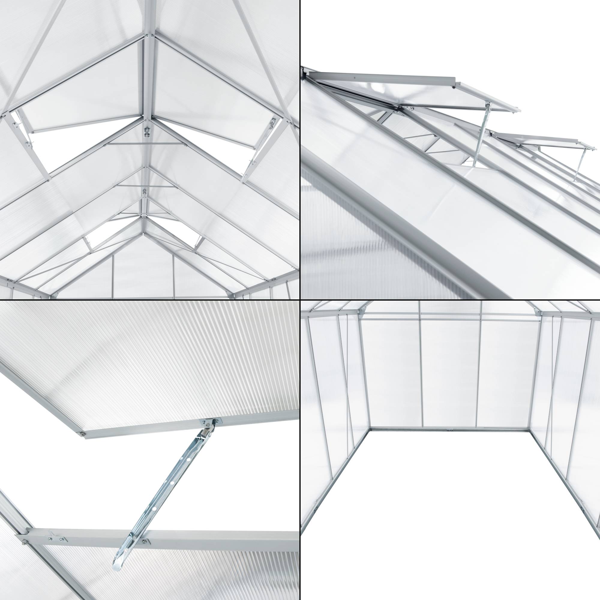 [en.casa] - Serre de jardin Oisterwijk à porte coulissante en polycarbonate 7,03 m² [en.casa] - Imagen 6