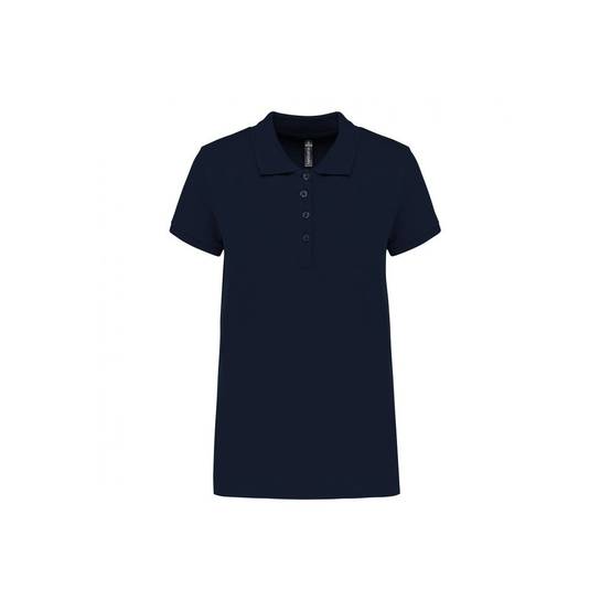 Polo de travail piqué femme Kariban 100% coton Bleu Marine XS - Image 1