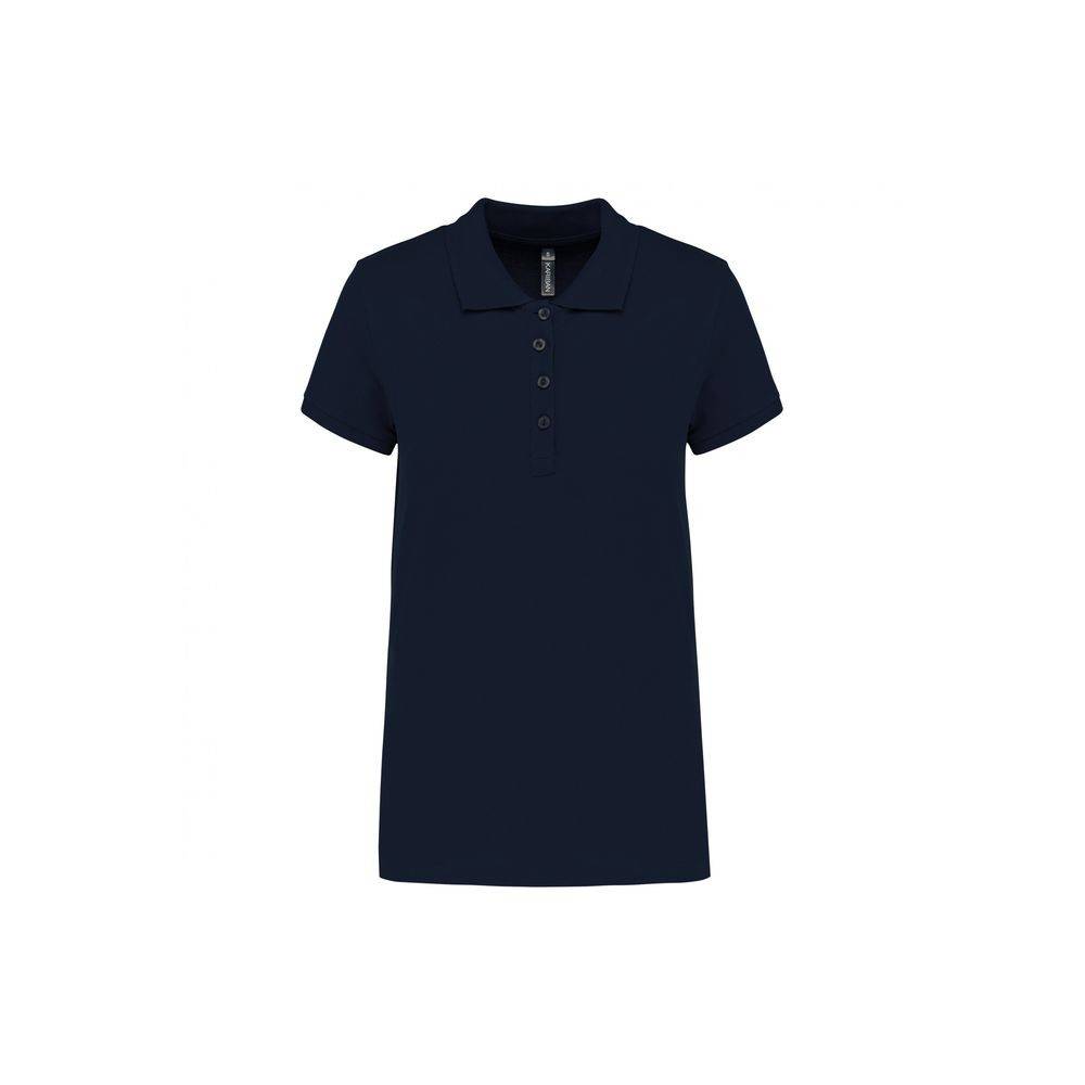 Polo de travail piqué femme Kariban 100% coton Bleu Marine XS - Image 1