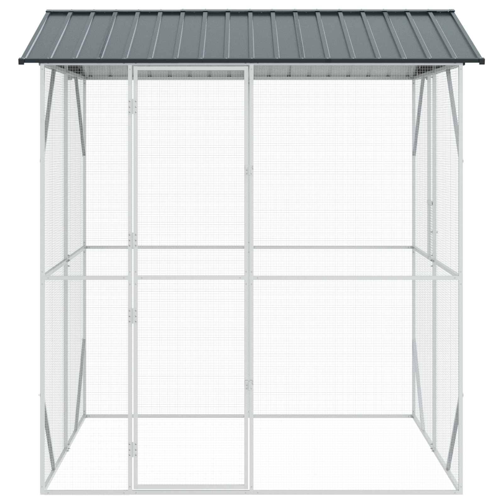 Volière Jardin Acier Galvanisé Esthétique 215x208cm Anthracite - ComfortXL Outdoor Living - Image 3