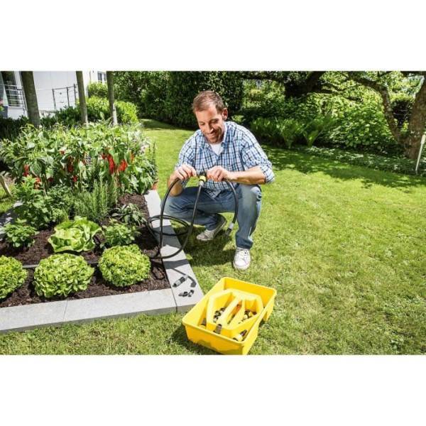 Set complet d'arrosage KÄRCHER - Rain Box avec tuyau micro-poreux et goutteur - Image 2