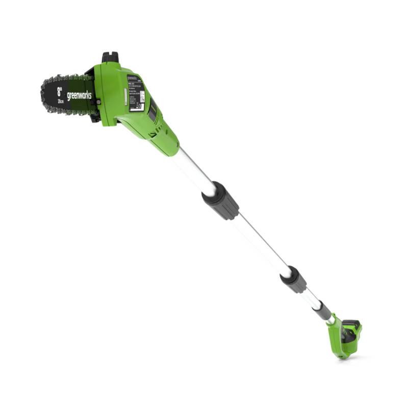 Greenworks - Elagueuse sur perche GREENWORKS 24V - 20 cm - Sans batterie ni chargeur - G24PS20