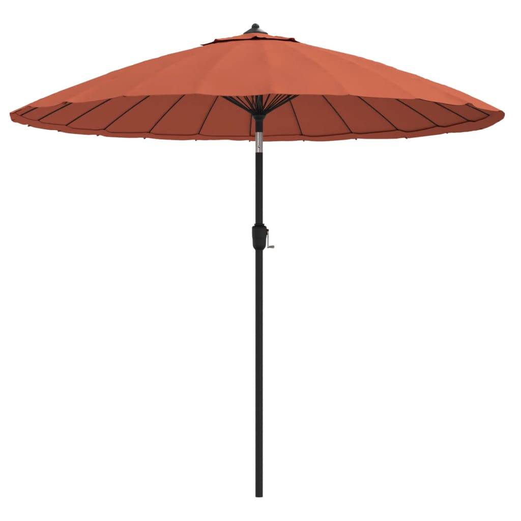 Helloshop26 - Parasol d'extérieur et mât avec aluminium 270 cm terre cuite - Imagen 1
