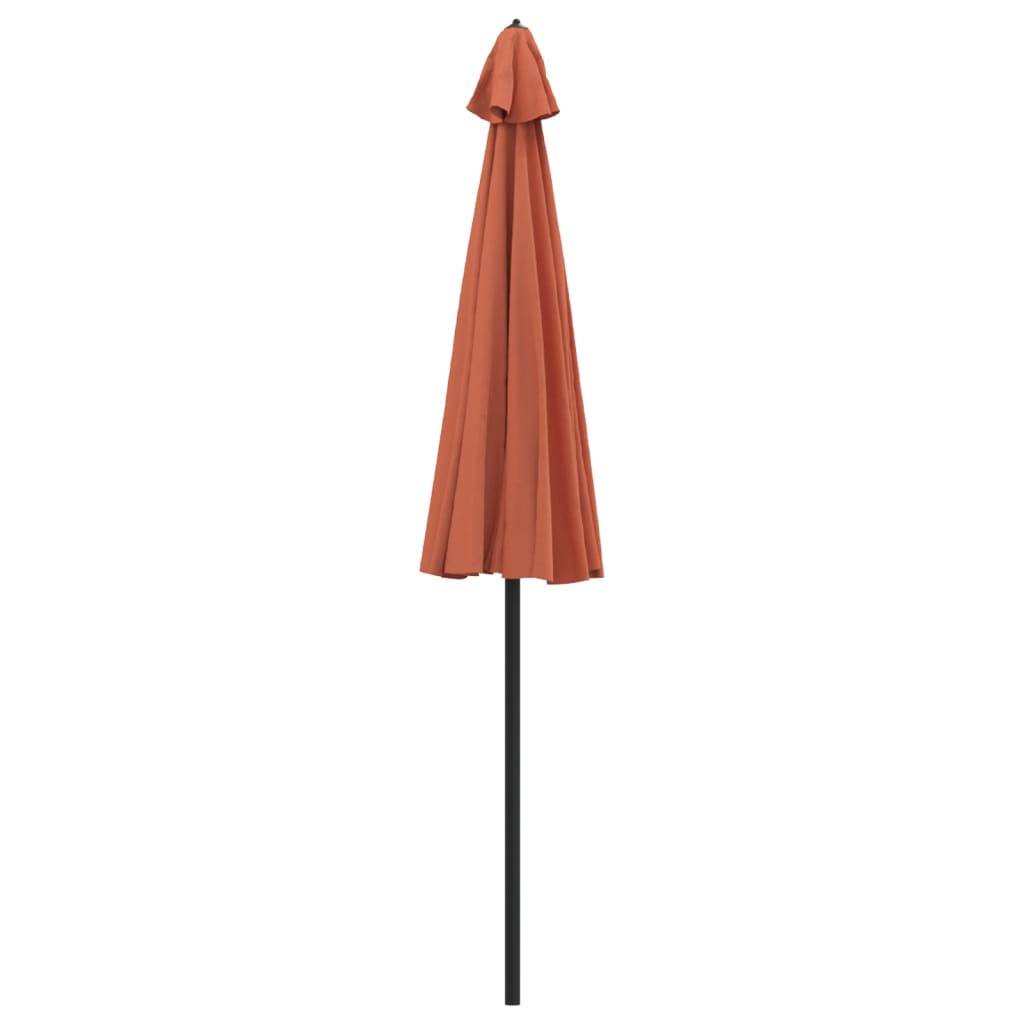 Helloshop26 - Parasol d'extérieur et mât avec aluminium 270 cm terre cuite - Imagen 3