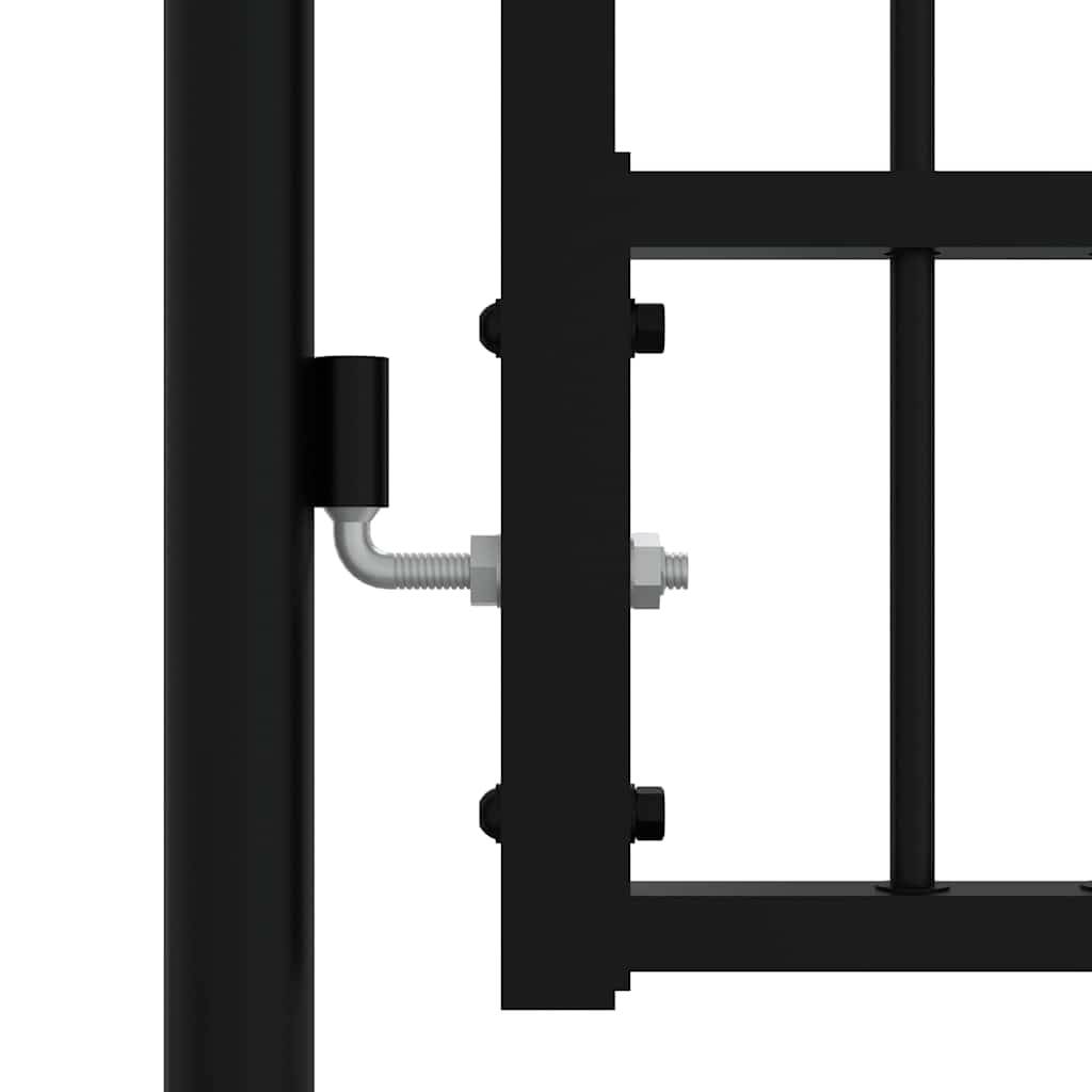 ComfortXL - Portillon de Jardin Sécurisé Acier Pointe de Lance pour Clôture Noir 103x125 cm – ComfortXL Outdoor Living - Image 4