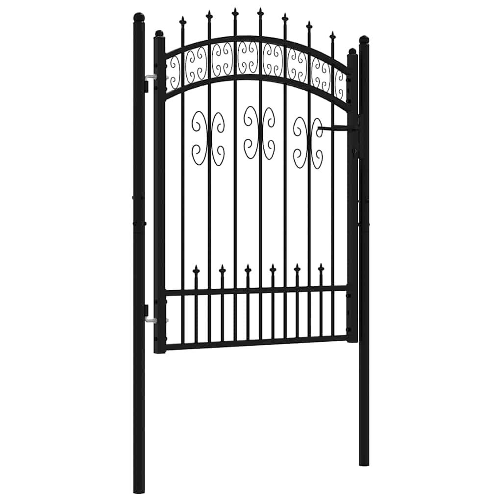 ComfortXL - Portillon de Jardin Sécurisé Acier Pointe de Lance pour Clôture Noir 103x125 cm – ComfortXL Outdoor Living - Image 2