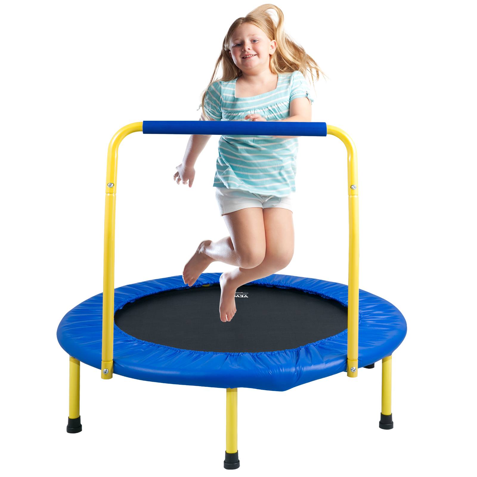 VEVOR Trampoline enfants 92 cm, pliable. Poignée mousse, pour 3 ans et plus. - Image 1