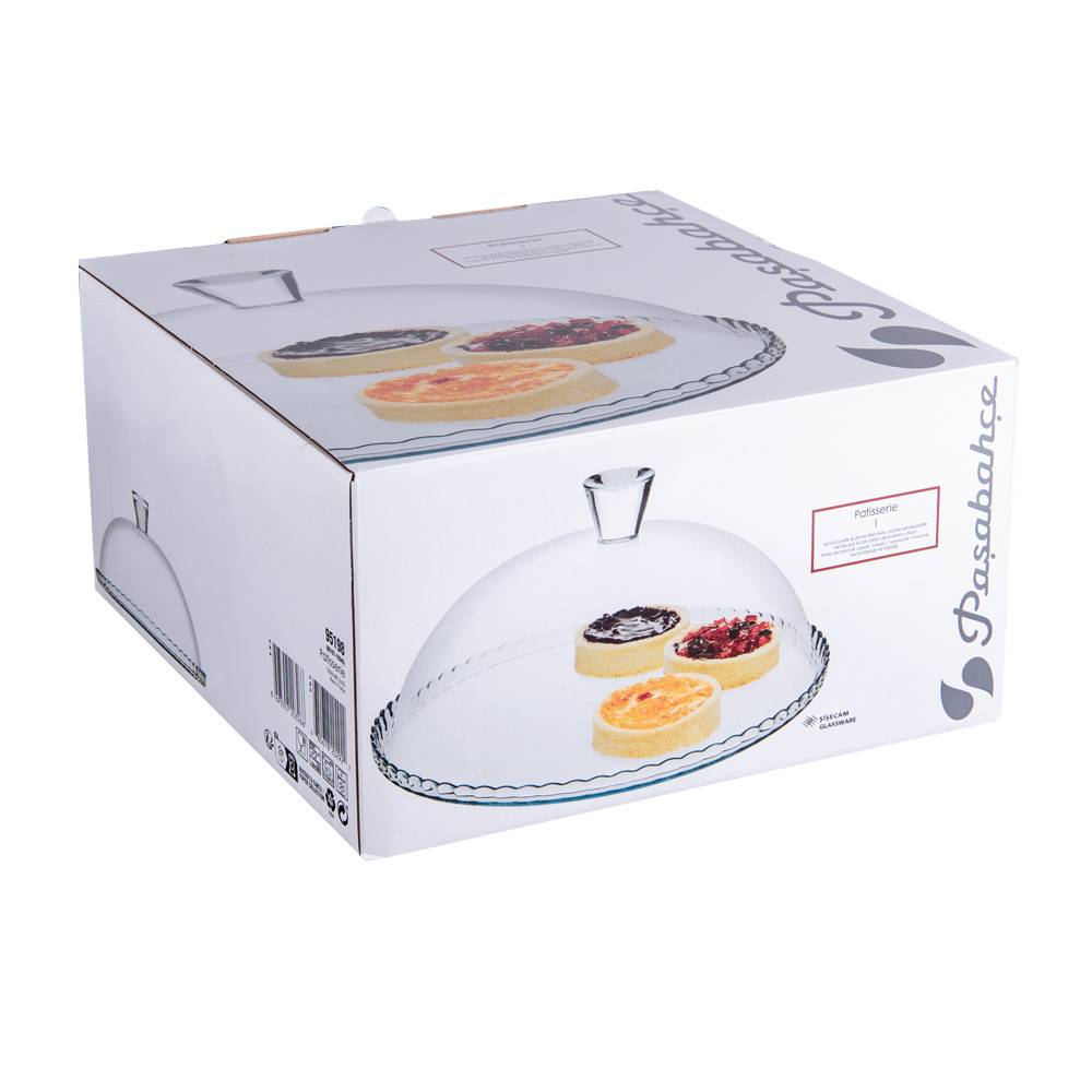 pasabahce - Plat à tarte avec cloche 32 cm - Image 2
