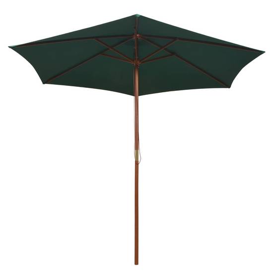 PANGIVO - Parasol avec poteau en bois 270 x 270 cm Vert - PANGIVO - Image 2