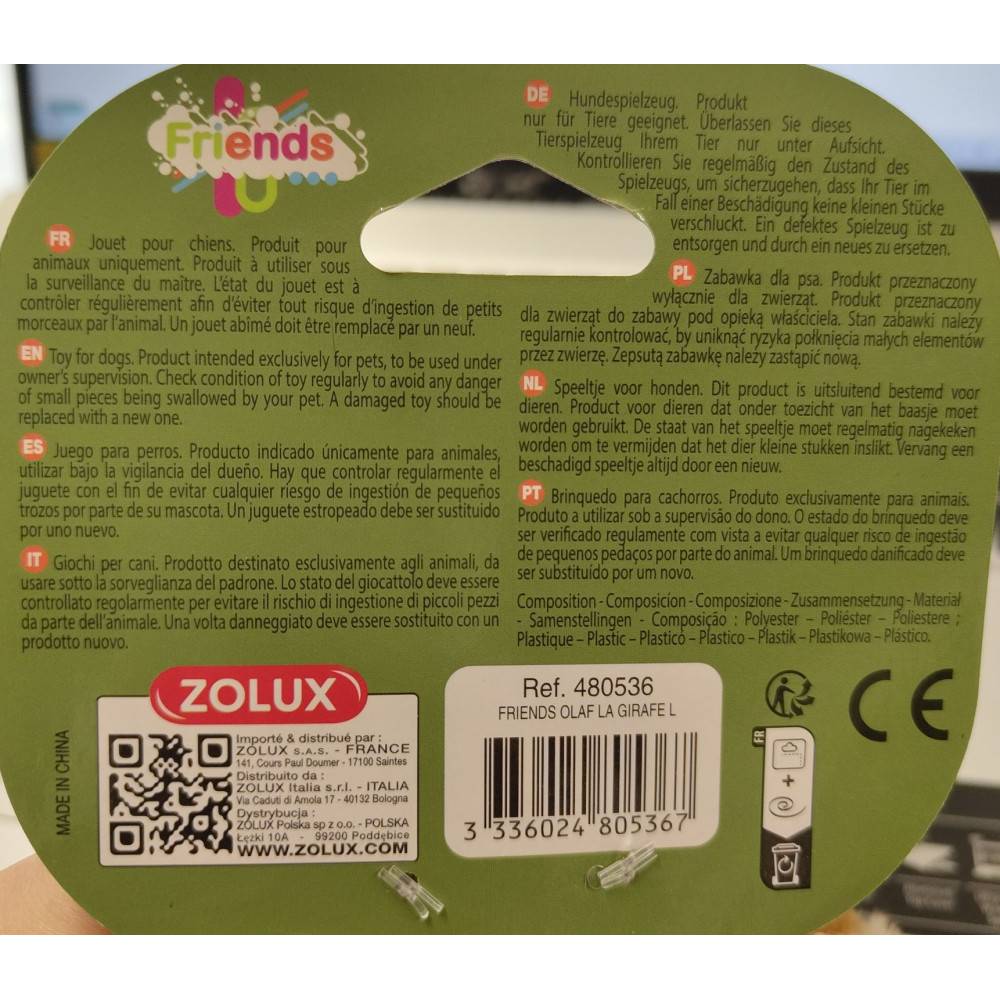 Zolux - Girafe Olaf L Jouet sonore pour grands chiens - Image 4