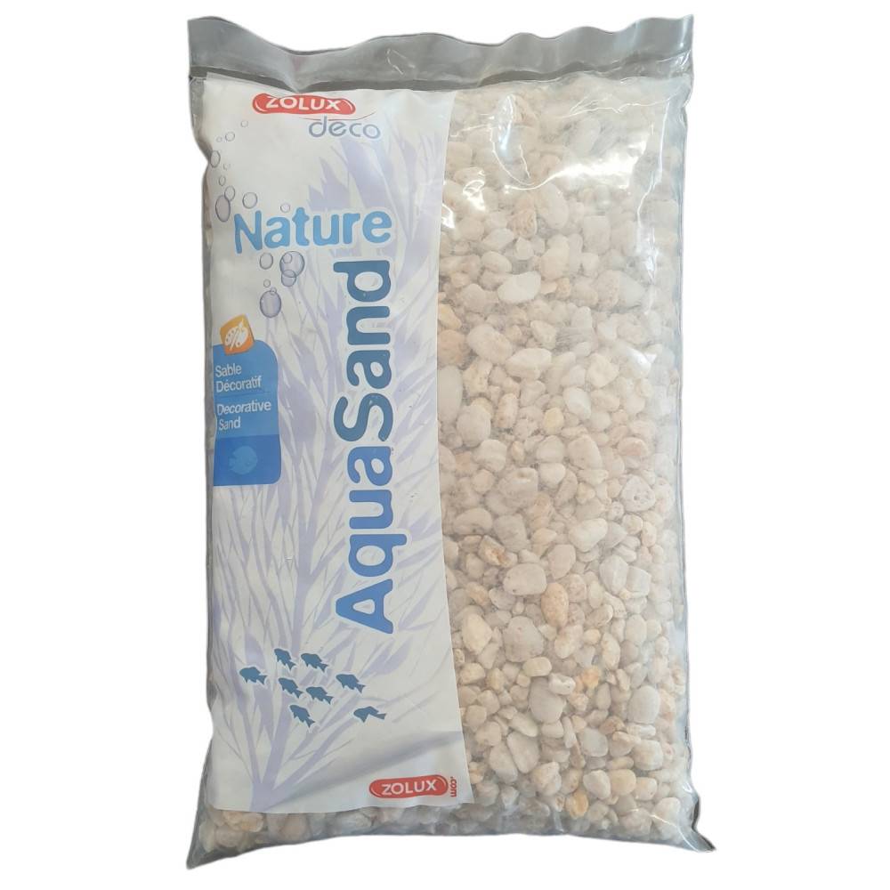Zolux - Gravier décoratif jaune d'environ 8/12 mm aquasand naturel 4.5 kg - Imagen 3