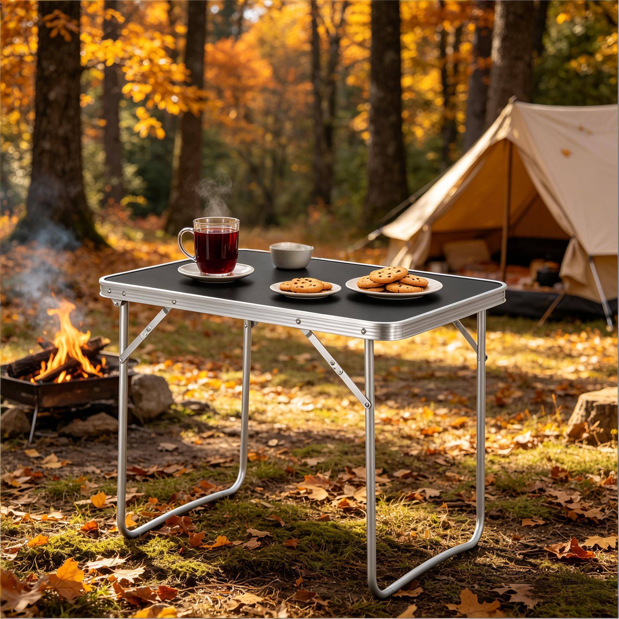 Table pliable ultra légère multifonction, camping et pêche portable - Image 3