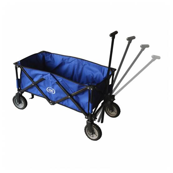 Chariot de Plage Pliable AB110 - Wagon Pratique et Robuste en Bleu - Image 2