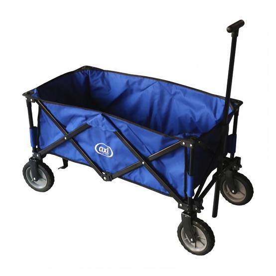 Chariot de Plage Pliable AB110 - Wagon Pratique et Robuste en Bleu - Image 1