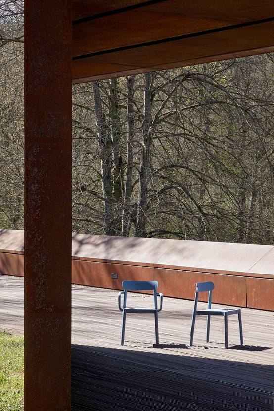 Set 6 fauteuils intérieur, extérieur bleu rétro ELBA garbar - Image 8