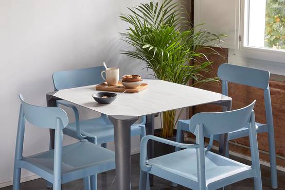 Set 6 fauteuils intérieur, extérieur bleu rétro ELBA garbar - Image 5