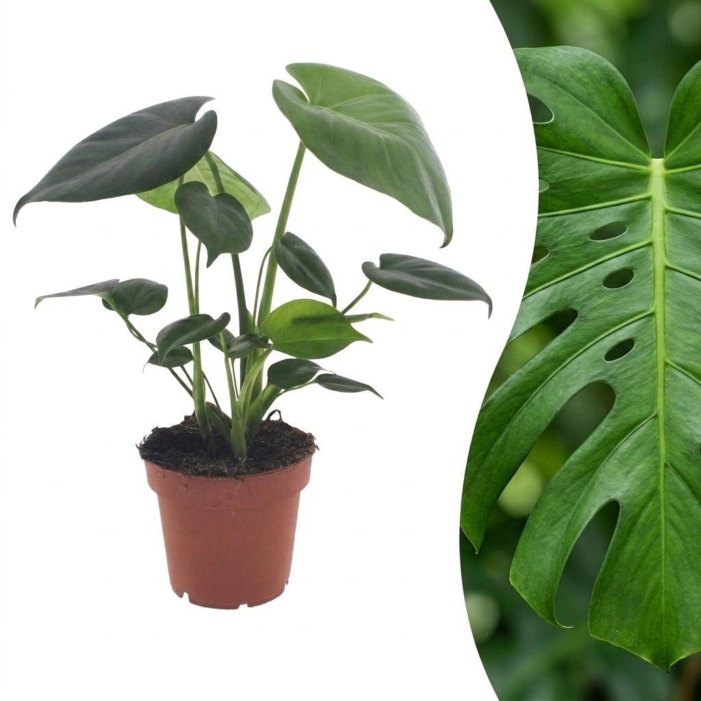 Monstera Deliciosa - Pot de 12cm - 1 plante - Sans cache-pot - Plantes d'intérieur - Image 1