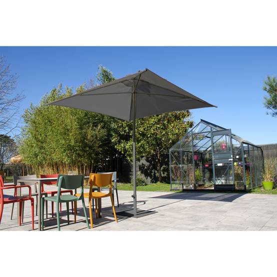 Dcb Garden - Parasol Ouverture Push-Up "Eolo" 250cm Gris Anthracite - Image 5
