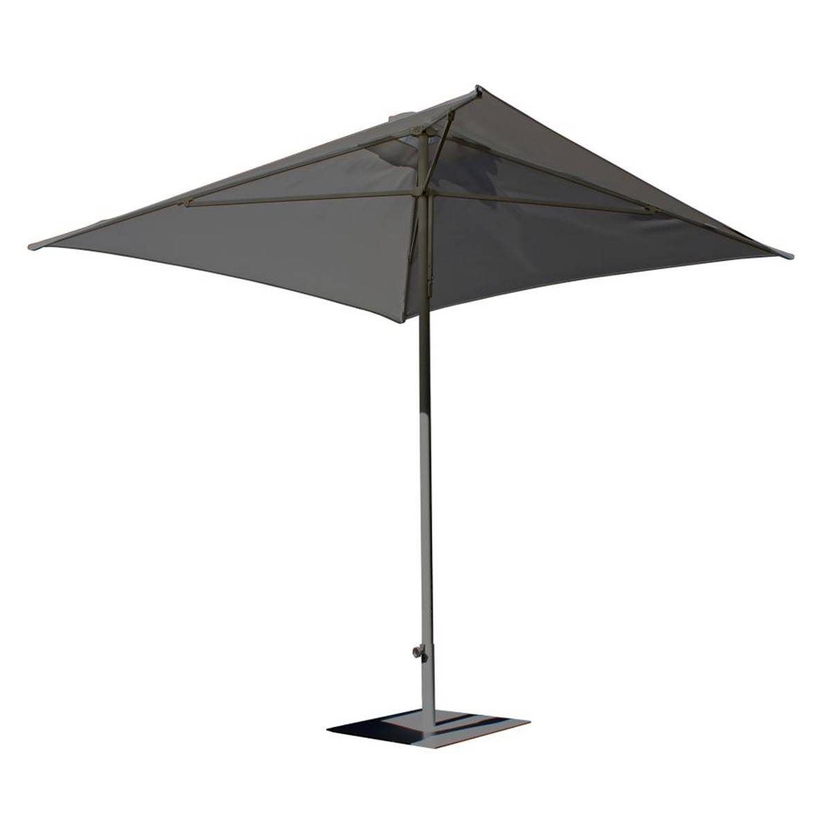 Dcb Garden - Parasol Ouverture Push-Up "Eolo" 250cm Gris Anthracite - Image 1
