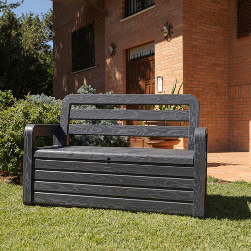 Coffre banc de jardin FOREVERSPRING - 263L - Anthracite TOOMAX - Image 1