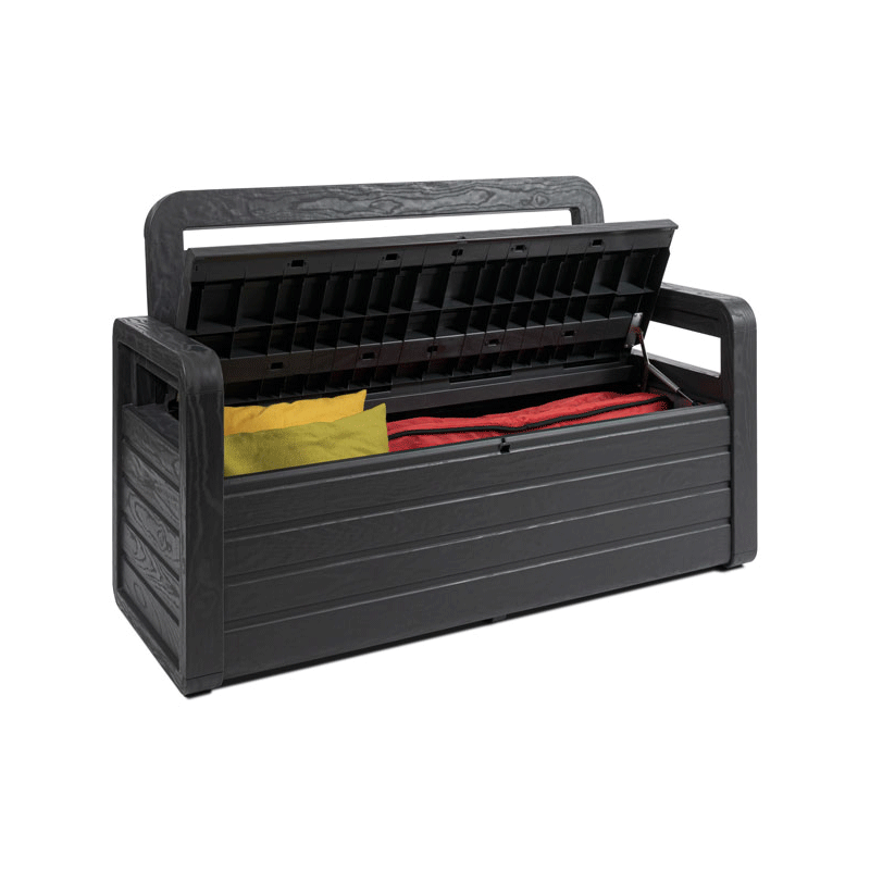 Coffre banc de jardin FOREVERSPRING - 263L - Anthracite TOOMAX - Image 3