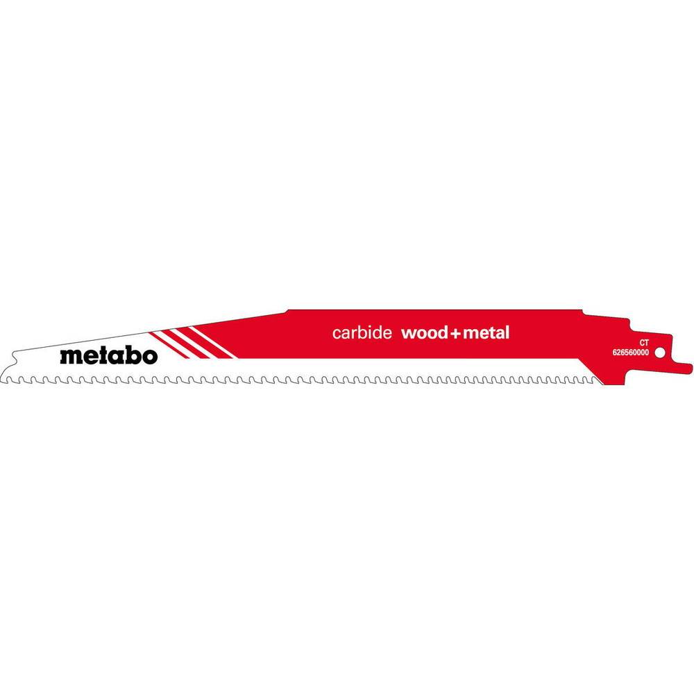 Metabo - Lame de scie sabre « carbide wood + metal » HM - 225 x 1,25 mm