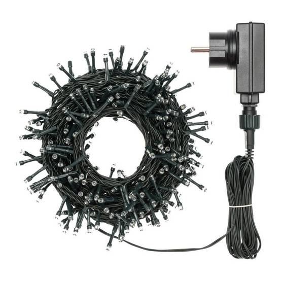 Guirlande led 28M 700 LED multicolore 8 jeux de lumière mémoire câble vert extérieur Lotti - Image 3