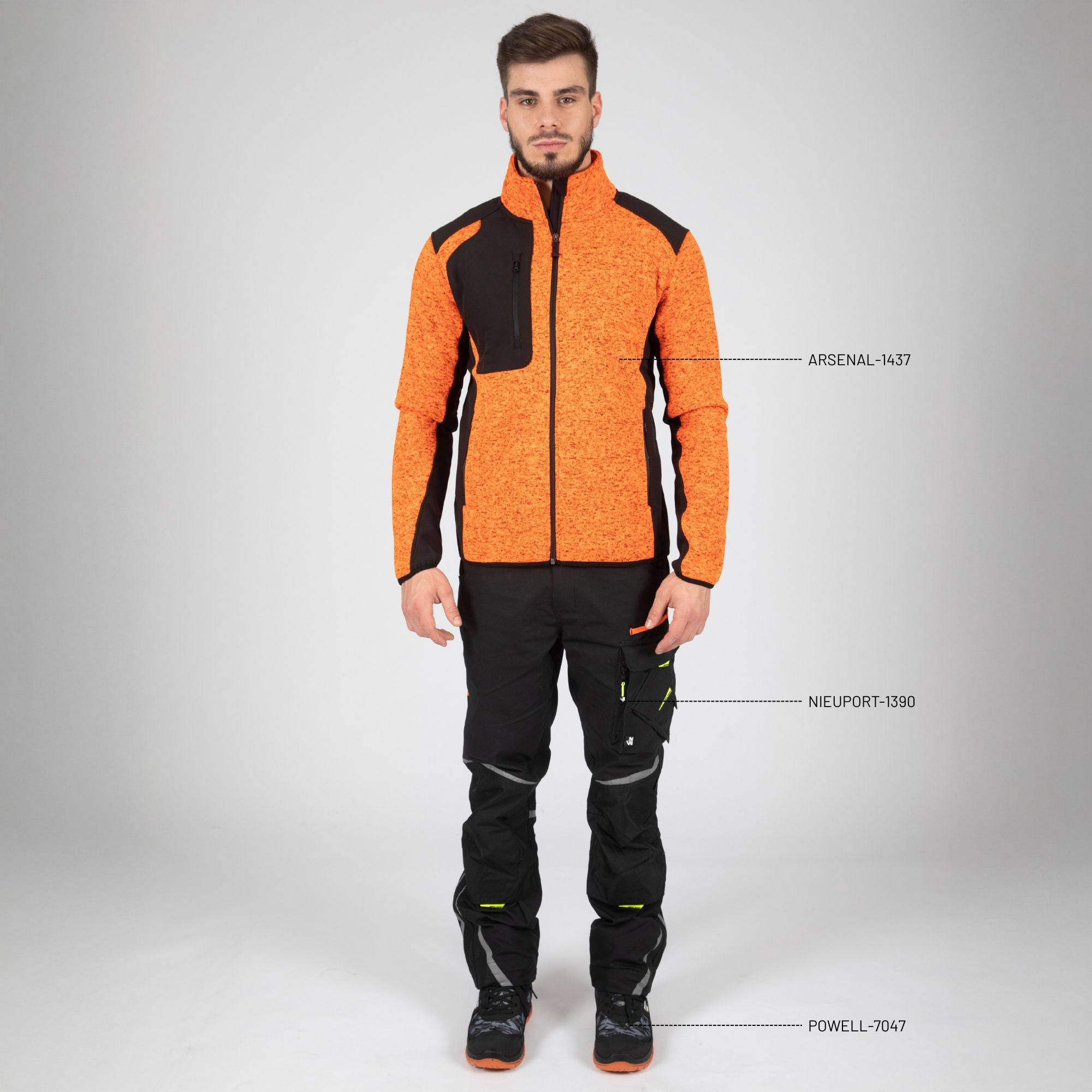 taille xxl - arsenal - gilet de travail - 1437 orange - Image 2