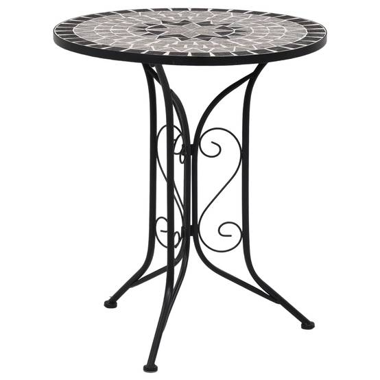 Mobilier de bistro 3 pcs | Mobilier d'extérieur mosaïque Carreaux céramiques Gris Maison Chic - Image 1