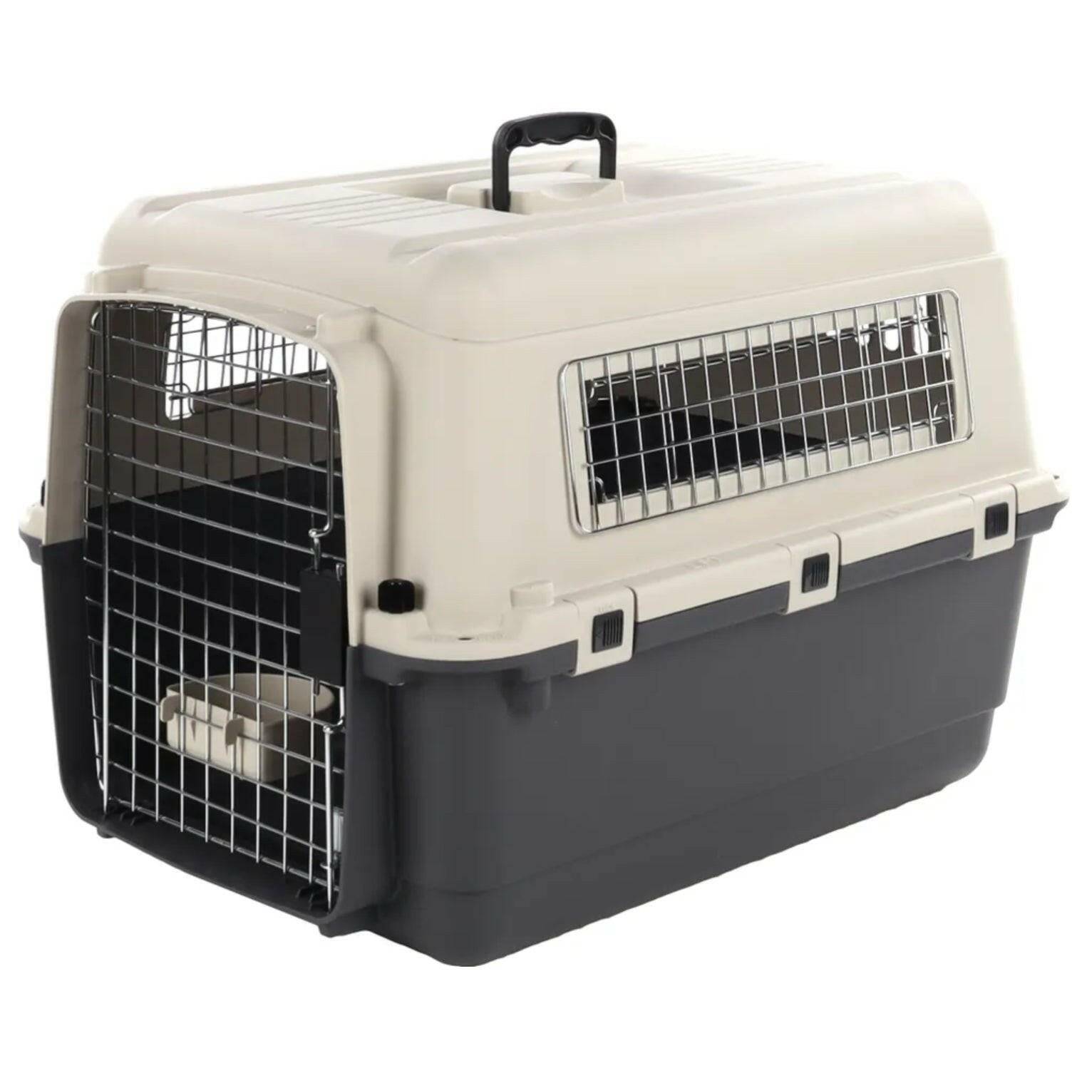 Flamingo - Cage de transport Nomad M Plastique Gris 67x53x47 cm - FLAMINGO